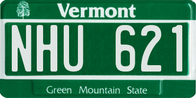 VT license plate NHU621