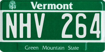 VT license plate NHV264