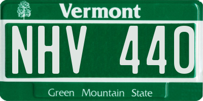 VT license plate NHV440