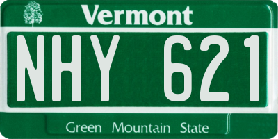 VT license plate NHY621