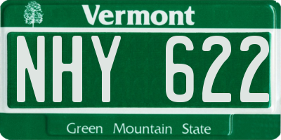 VT license plate NHY622