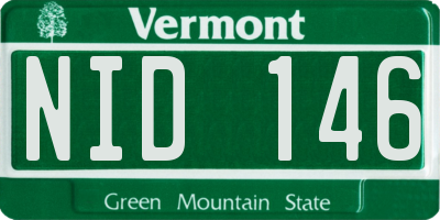 VT license plate NID146
