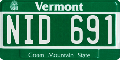 VT license plate NID691