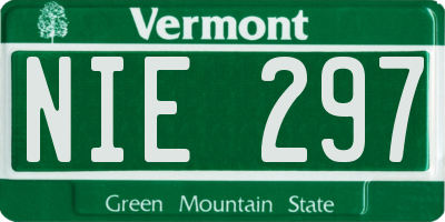 VT license plate NIE297