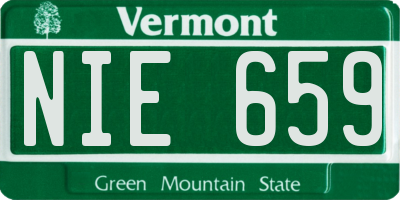 VT license plate NIE659
