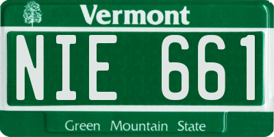 VT license plate NIE661