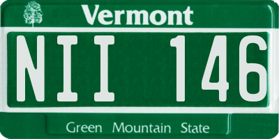 VT license plate NII146