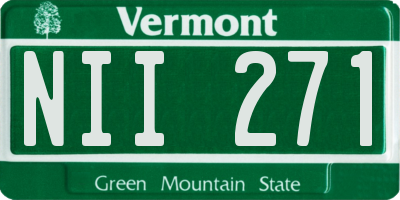 VT license plate NII271