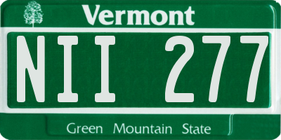 VT license plate NII277