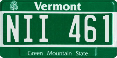 VT license plate NII461