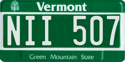 VT license plate NII507