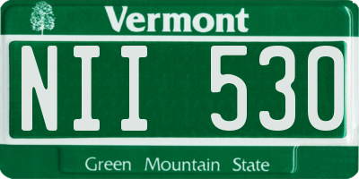 VT license plate NII530