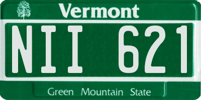 VT license plate NII621