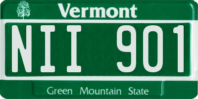 VT license plate NII901