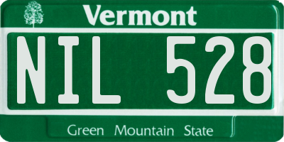 VT license plate NIL528