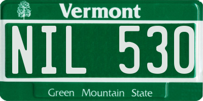 VT license plate NIL530