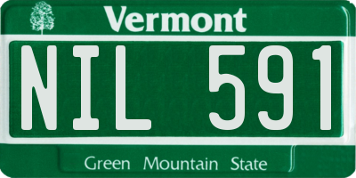 VT license plate NIL591