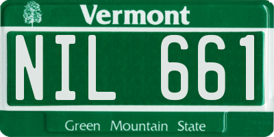 VT license plate NIL661
