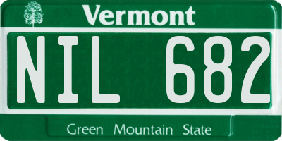 VT license plate NIL682