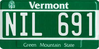 VT license plate NIL691