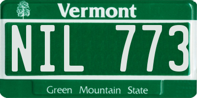 VT license plate NIL773