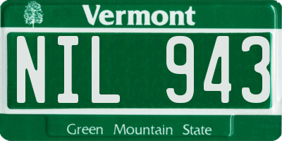 VT license plate NIL943