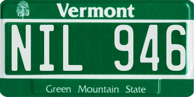 VT license plate NIL946