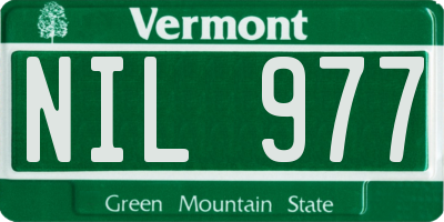 VT license plate NIL977