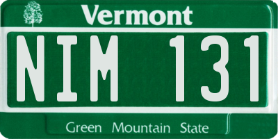 VT license plate NIM131