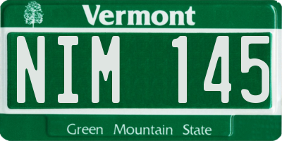 VT license plate NIM145