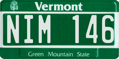 VT license plate NIM146