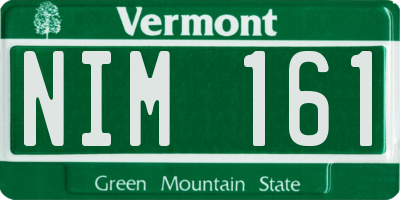 VT license plate NIM161
