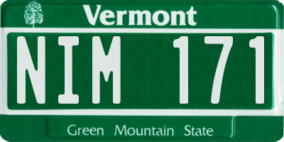 VT license plate NIM171