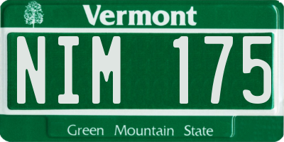 VT license plate NIM175