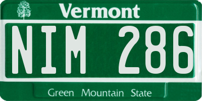VT license plate NIM286