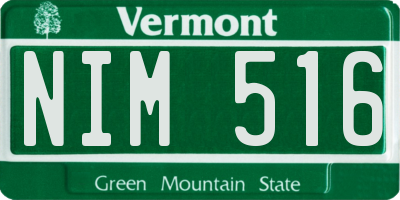 VT license plate NIM516