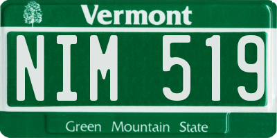 VT license plate NIM519