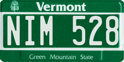 VT license plate NIM528