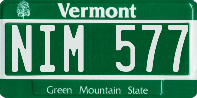 VT license plate NIM577