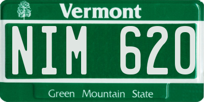 VT license plate NIM620