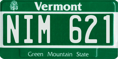 VT license plate NIM621