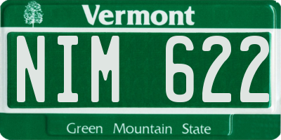 VT license plate NIM622