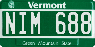 VT license plate NIM688