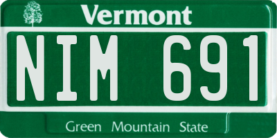VT license plate NIM691