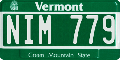 VT license plate NIM779