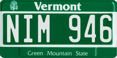 VT license plate NIM946