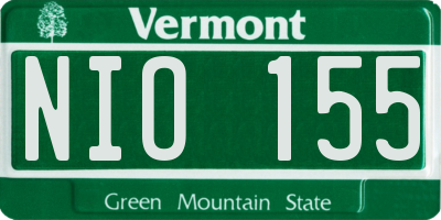 VT license plate NIO155