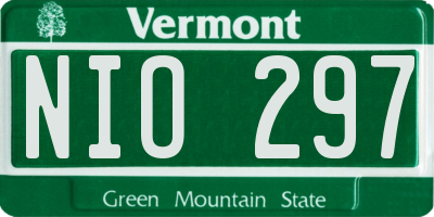 VT license plate NIO297