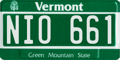 VT license plate NIO661