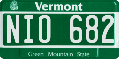 VT license plate NIO682